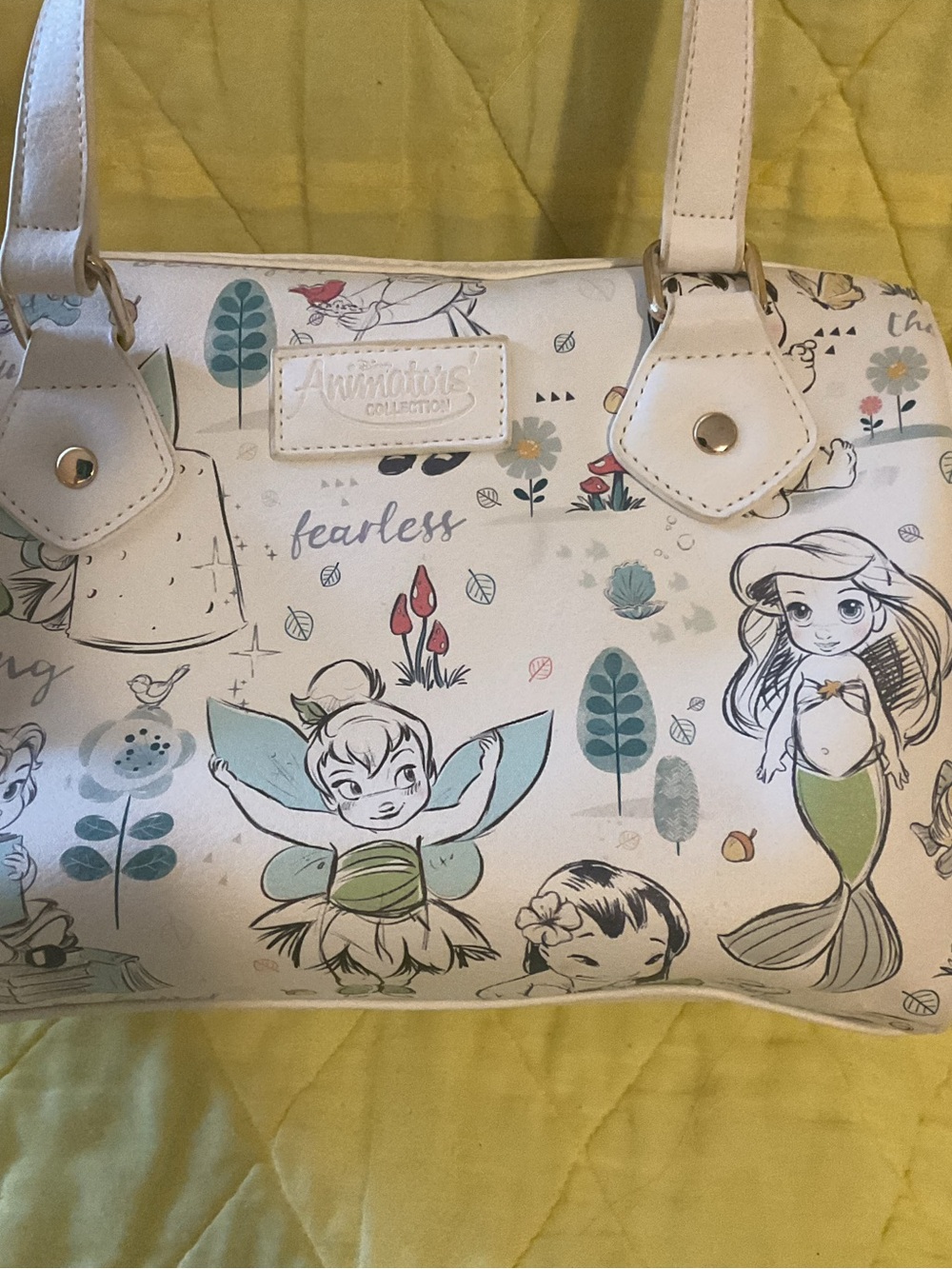 Disney Store Animators Collection Baby Princesses Purse 10 “x7”